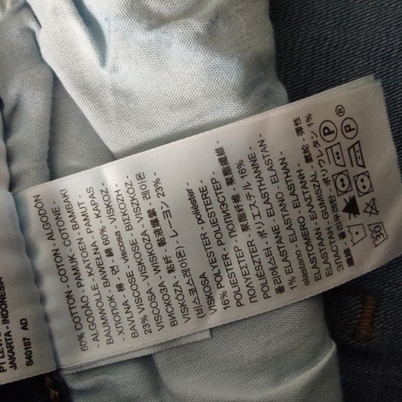 NWT Levi's 24W Classic Straight Jeans - Picture 12 of 16